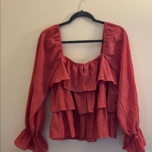 Lulu's Scarlet Layered Blouse